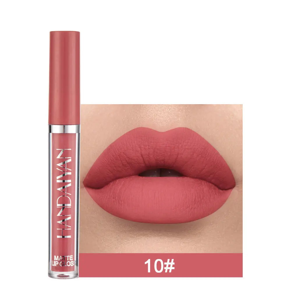 Matte Non-stick Cup Lip Gloss, Non-fading Matte Liquid Lipstick - StarLuxeTrend