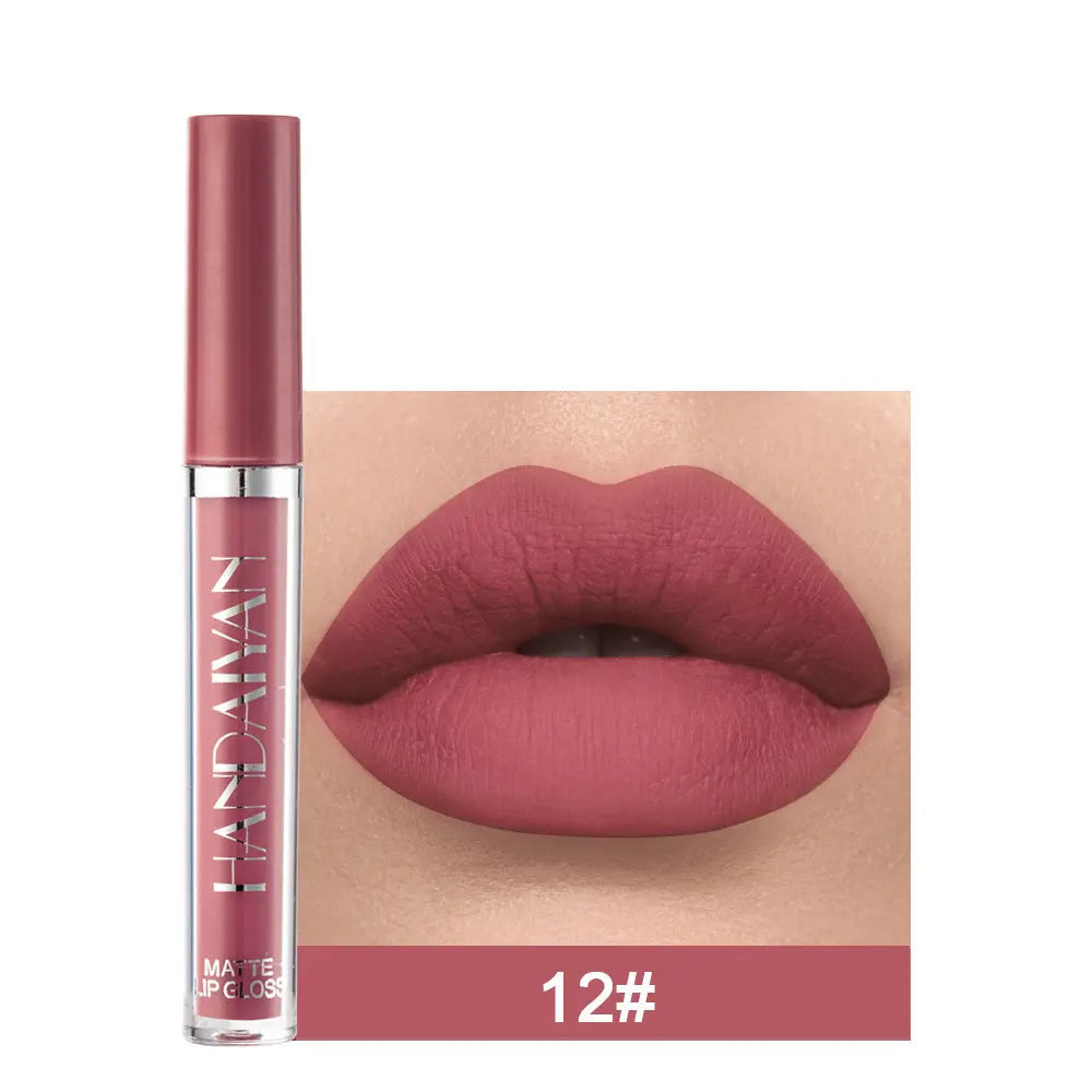 Matte Non-stick Cup Lip Gloss, Non-fading Matte Liquid Lipstick - StarLuxeTrend