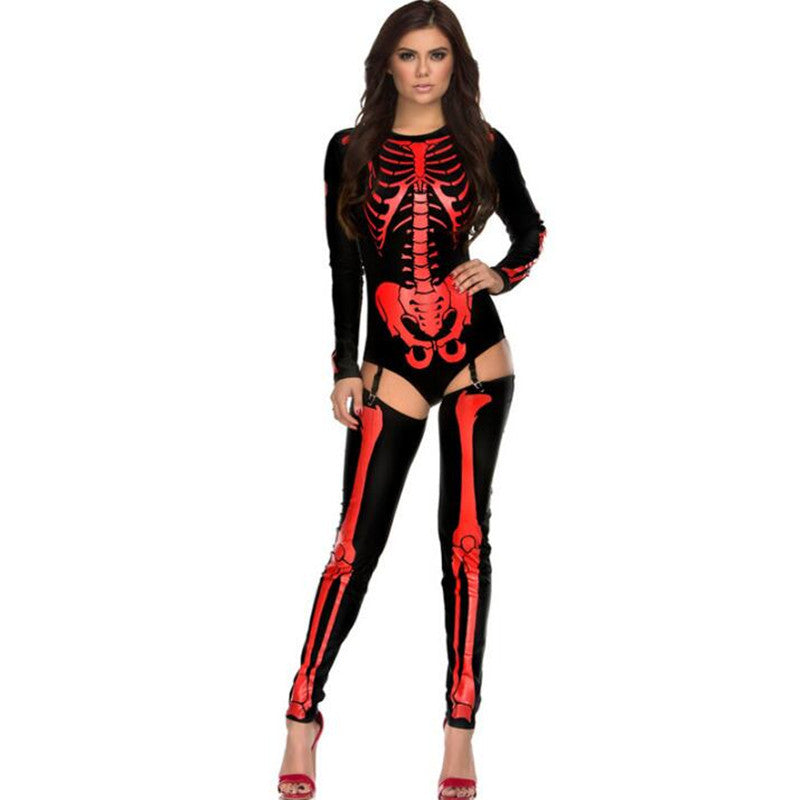 Halloween Cosplay Costume -Zombie Skull Uniform