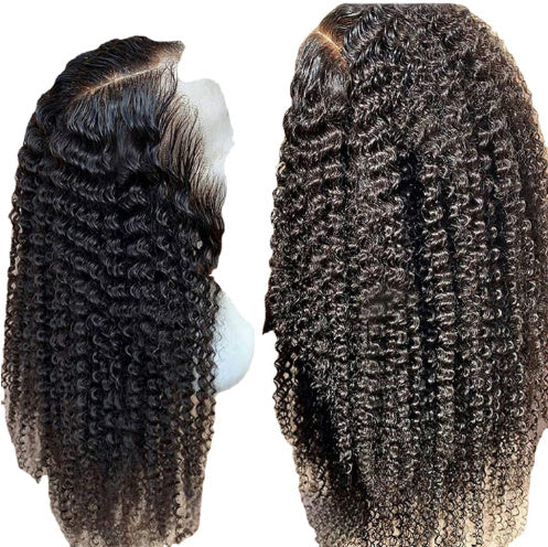Curly Lace-Front Human Hair Wig - StarLuxeTrend