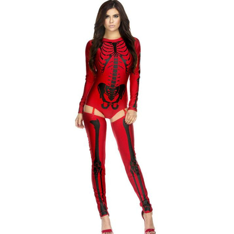 Halloween Cosplay Costume -Zombie Skull Uniform