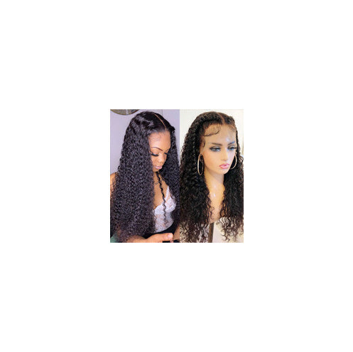 Curly Lace-Front Human Hair Wig - StarLuxeTrend