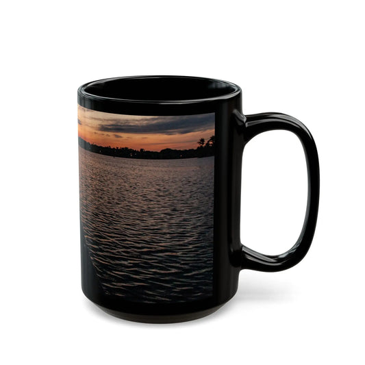 SLT Black Mug (11oz, 15oz) - Modern Minimalist Coffee Cup, cupo - StarLuxeTrend