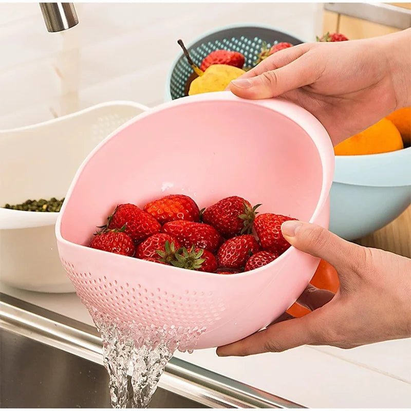 Plastic Strainer Basket With Handles - StarLuxeTrend