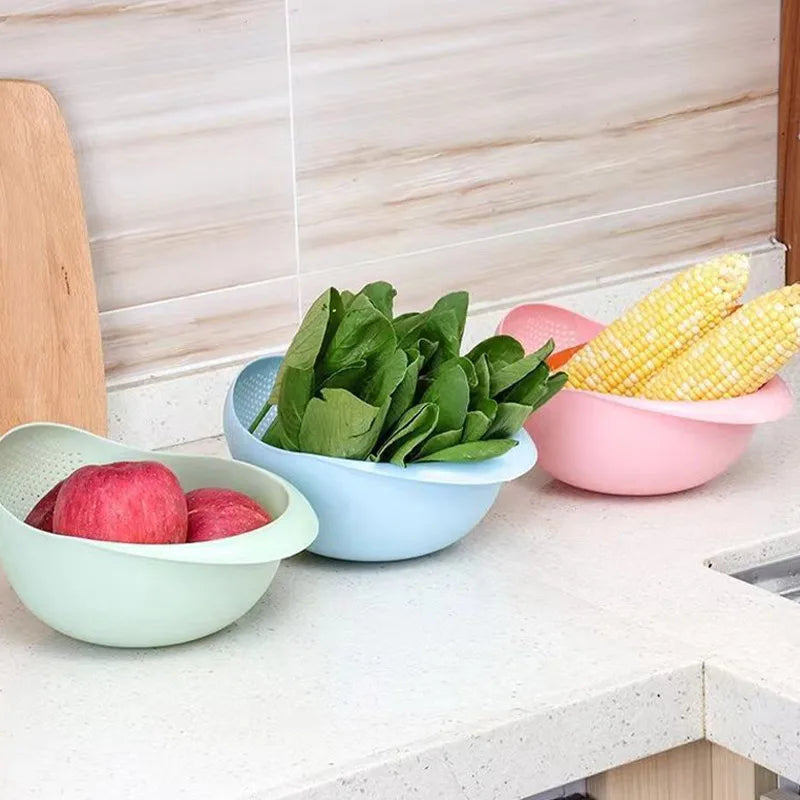 Plastic Strainer Basket With Handles - StarLuxeTrend