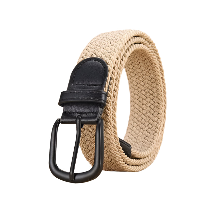 Elastic Braided Stretch Belt for Men & Women – No-Punch Woven Casual Belt for Outdoor, Sports, Climbing & Workwear
