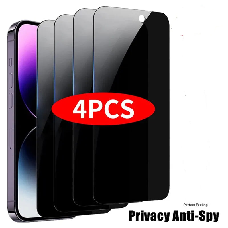 Anti-Spy Privacy Tempered Glass Screen Protector for iPhone 14,13,12,11 Pro Max & Mini