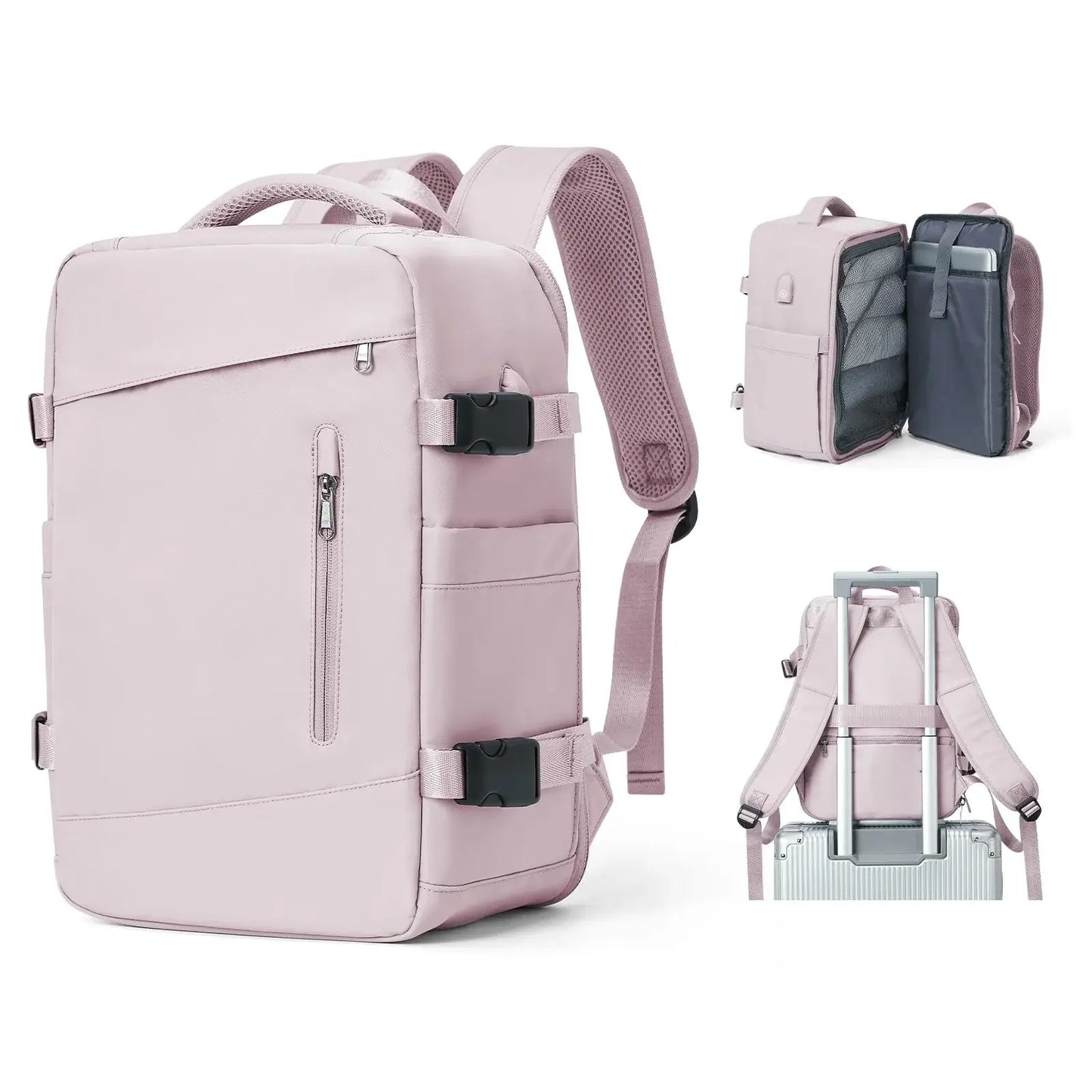 Unisex Travel Backpack Cabin Bag – 40x20x25 Ryanair & Wizzair Carry-On Approved, Waterproof Nylon Laptop Backpack for Men & Women StarLuxeTrend