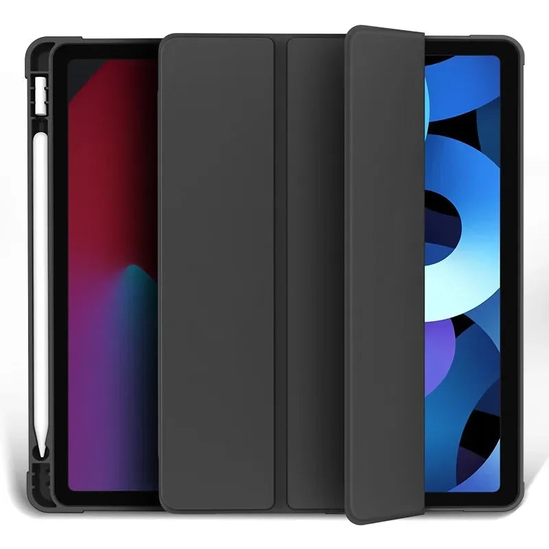 iPad Case with Pencil Holder - Shockproof, Waterproof PU Leather Smart Cover for iPad 10.2, 10.5, 11, Air, Mini StarLuxeTrend
