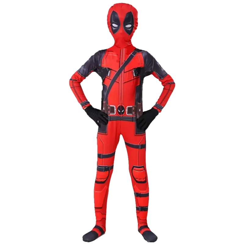 Spider-Man Official Kids Superhero Spandex Costume – 3D Full Bodysuit Outfit with Mask