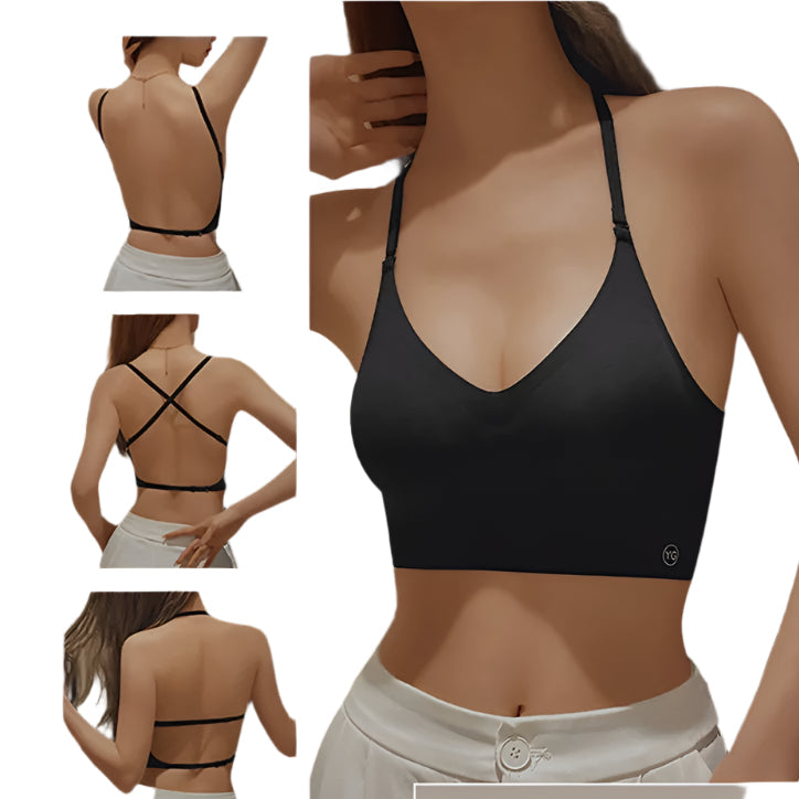 2024 Invisible Push-Up Bra – Backless Seamless Plunge Bra for Women | Wedding, Low-Cut & Open Back Support