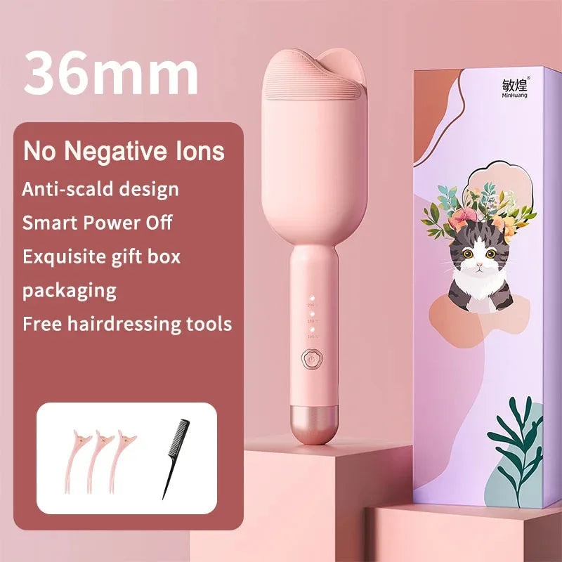 Create Effortless Waves with the 36mm Automatic Lambswool Curling Tool StarLuxeTrend