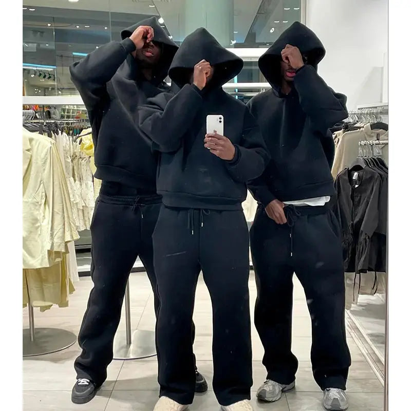 Men's Fashion 2 Piece Set Hooded Pullover. - StarLuxeTrend