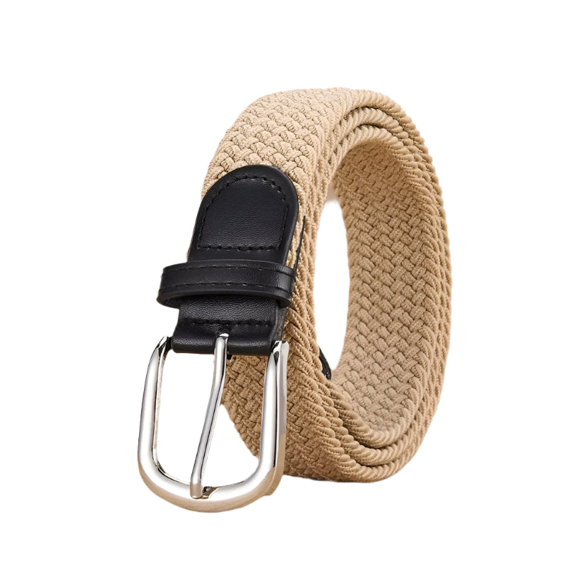 Elastic Braided Stretch Belt for Men & Women – No-Punch Woven Casual Belt for Outdoor, Sports, Climbing & Workwear
