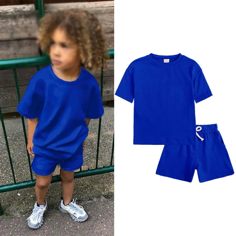 Unisex Kids Summer Cotton Outfit Set – Streetwear Style for Ages 7M–12Y StarLuxeTrend