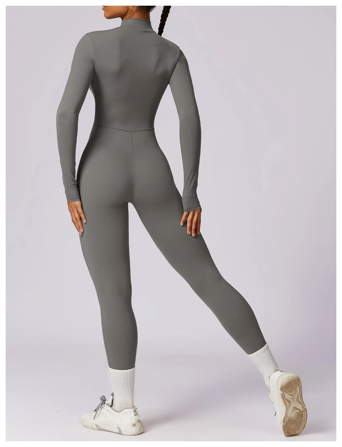 Women's Workout Zipper Jumpsuit - StarLuxeTrend