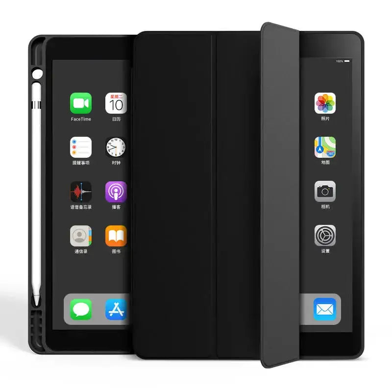 iPad Case with Pencil Holder - Shockproof, Waterproof PU Leather Smart Cover for iPad 10.2, 10.5, 11, Air, Mini StarLuxeTrend