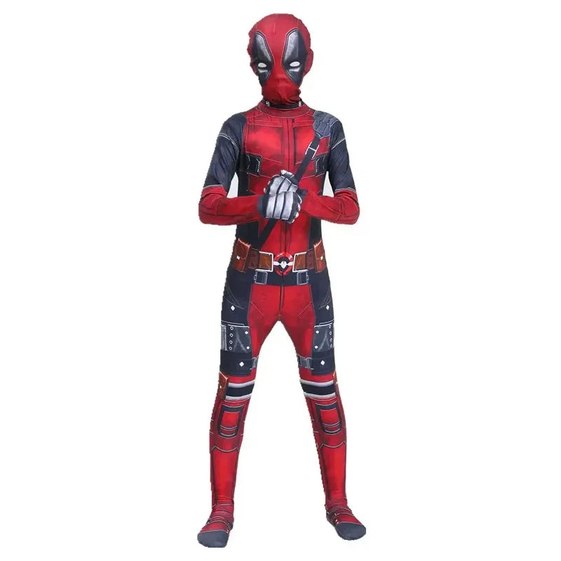 Spider-Man Official Kids Superhero Spandex Costume – 3D Full Bodysuit Outfit with Mask
