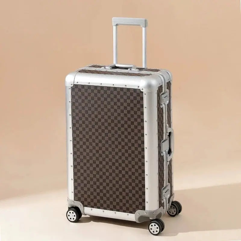 H2: Premium Aluminum-Magnesium Alloy Rolling Luggage – Durable, Stylish, and Built for Business Travel StarLuxeTrend