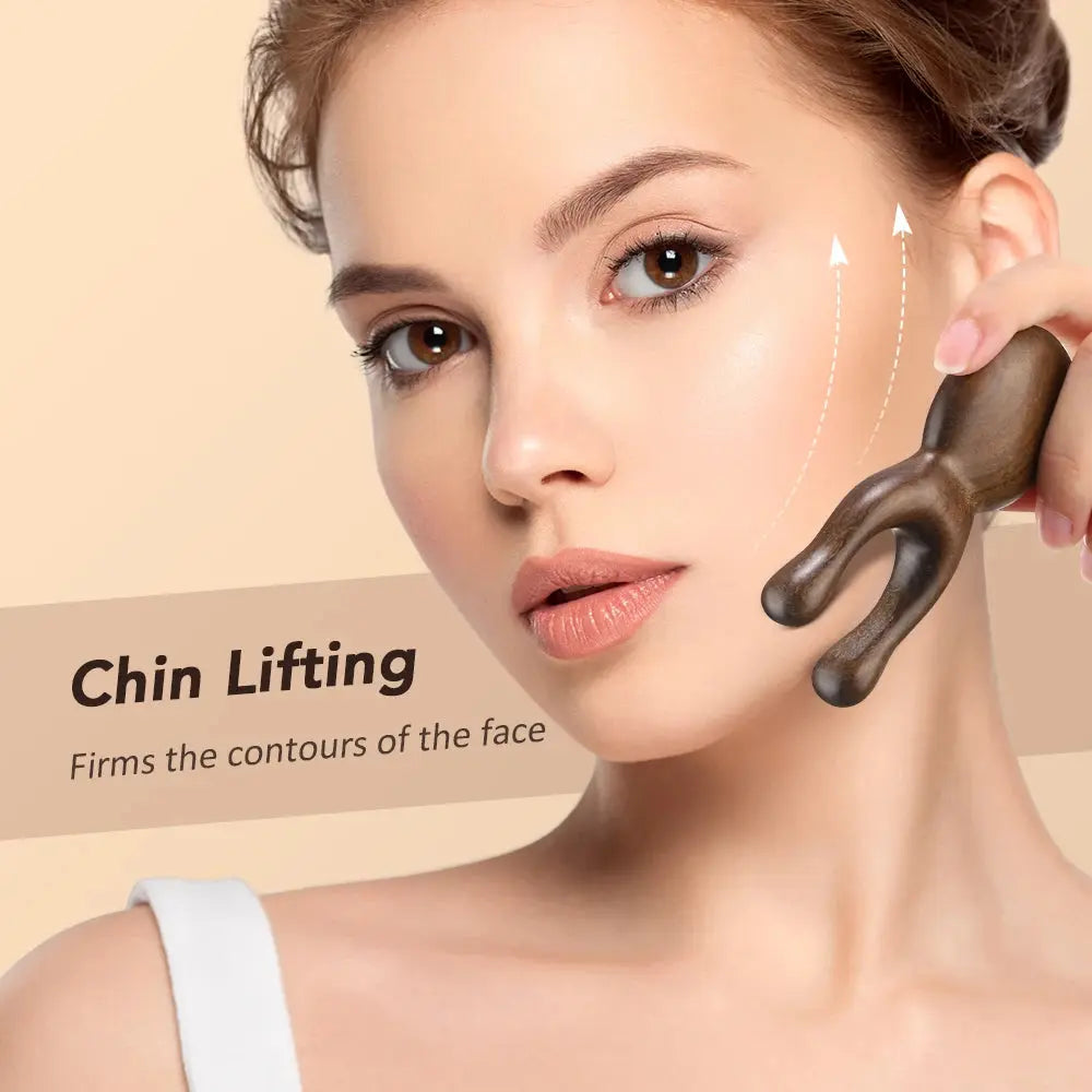 Wooden Facial Lifting Meridian Comb Massager - StarLuxeTrend