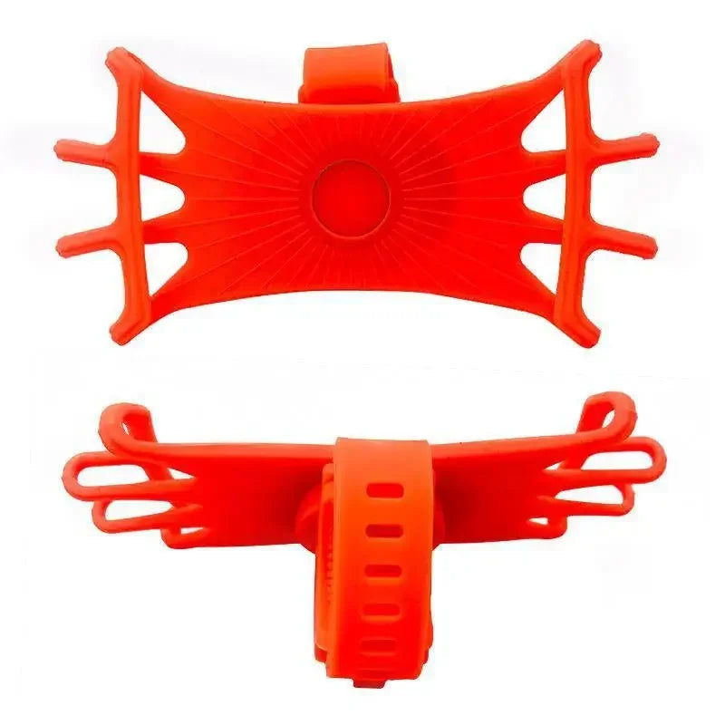 Universal 360° Rotatable Silicone Bike Phone Holder – Anti-Slip Bicycle & Motorcycle Mount for All Smartphones