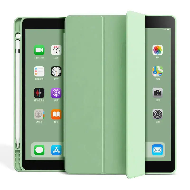 iPad Case with Pencil Holder - Shockproof, Waterproof PU Leather Smart Cover for iPad 10.2, 10.5, 11, Air, Mini StarLuxeTrend
