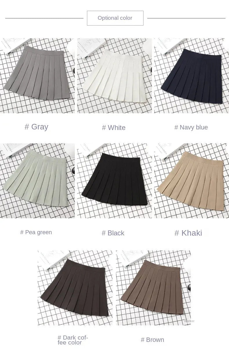 Ladies 2022 Summer Clothes-Women's High Waist-Black Mini Pleated Skirt For School Girl Uniform - StarLuxeTrend