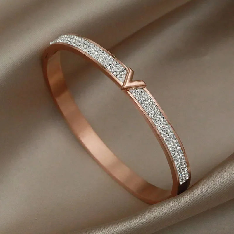 Gold Plated Elegant Cuff Bracelet for Women