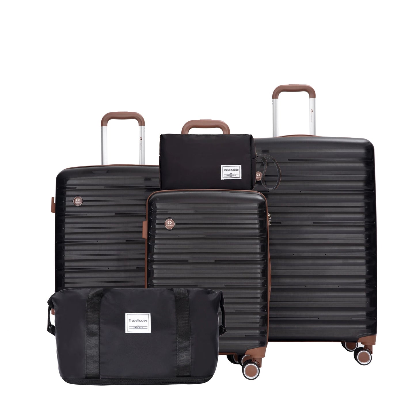 Luggage Sets- 5-Piece Durable Hardside Suitcases for Unisex- Travel Spinner Wheels & TSA Lock StarLuxeTrend