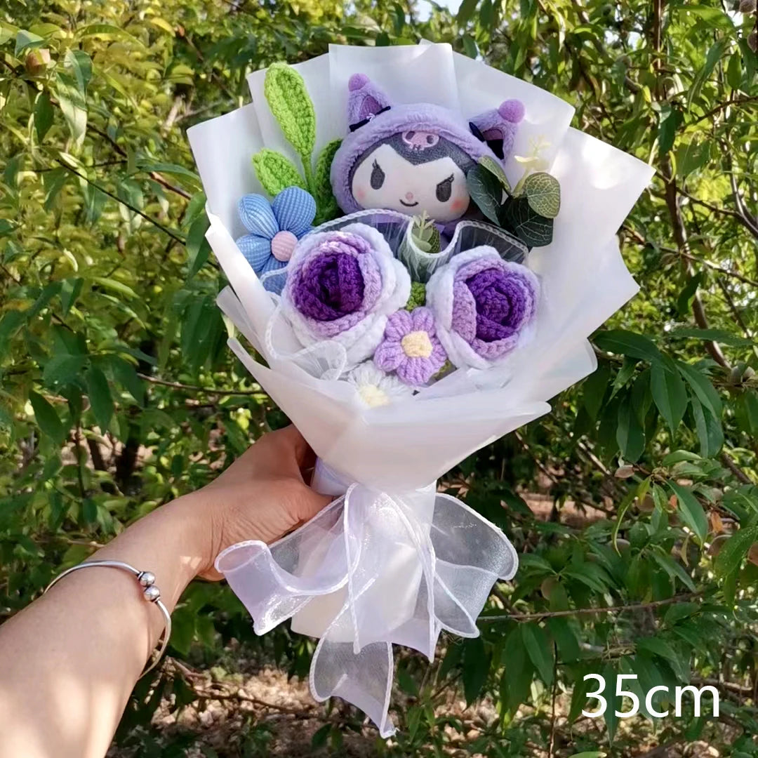 Hello Kitty Cartoon Plush Rose Soap Flowers - StarLuxeTrend