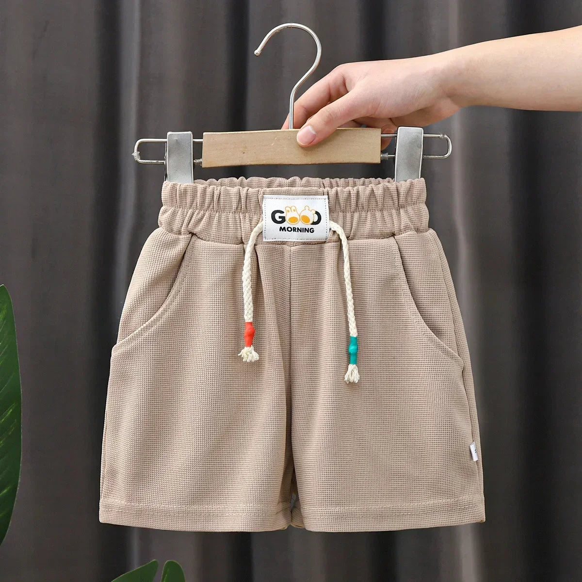 Boys Summer Casual Beach Shorts – Lightweight Candy Color Kids Elastic Waist Shorts with Pockets (2T–8T)