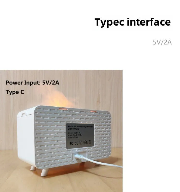 VLU White Noise Sound Machine Diffuser-Essential Oil Diffusers For Home 4-in-1