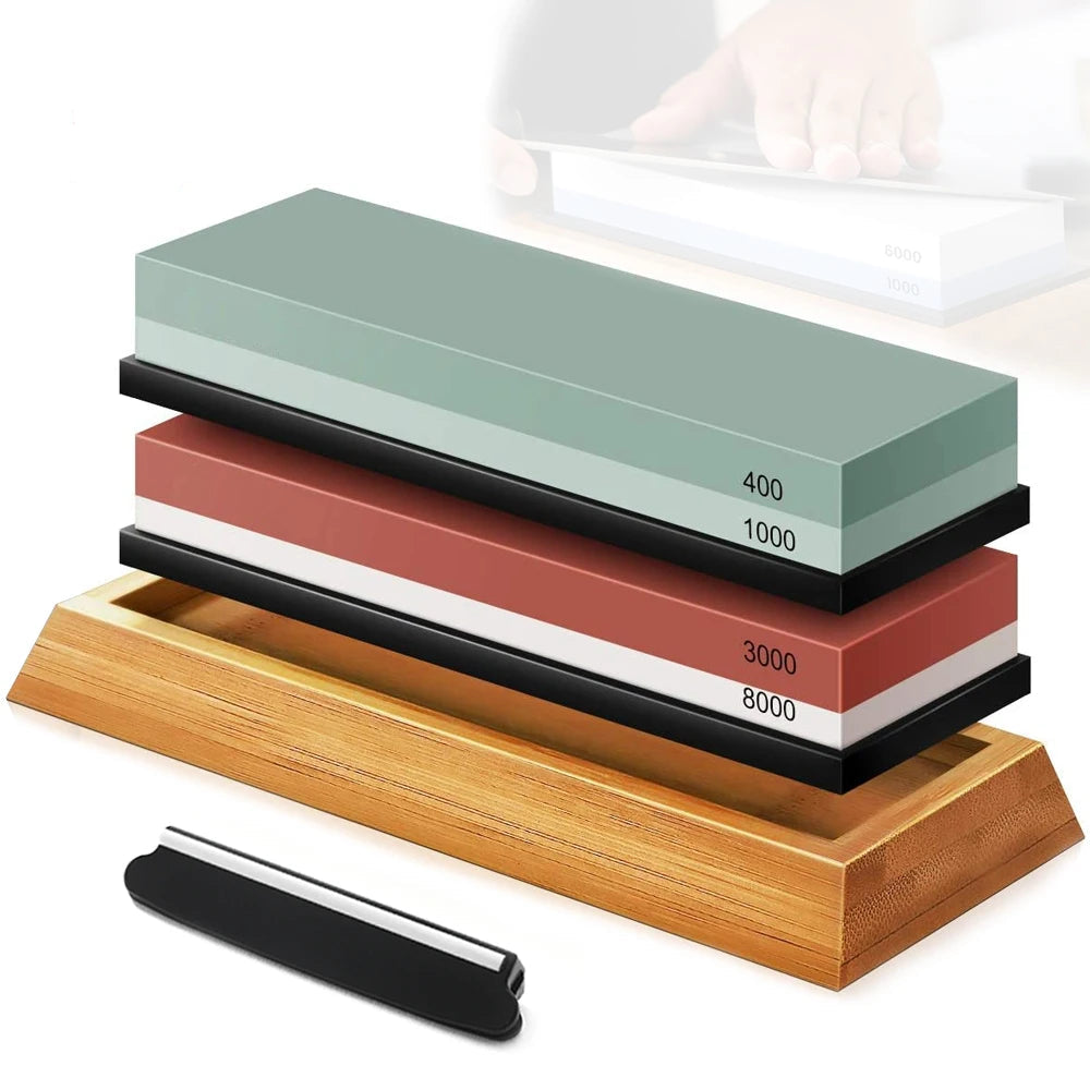 Professional Wet Stone Sharpening Kit – Multi-Grit Sharpening for Knives & Tools - StarLuxeTrend
