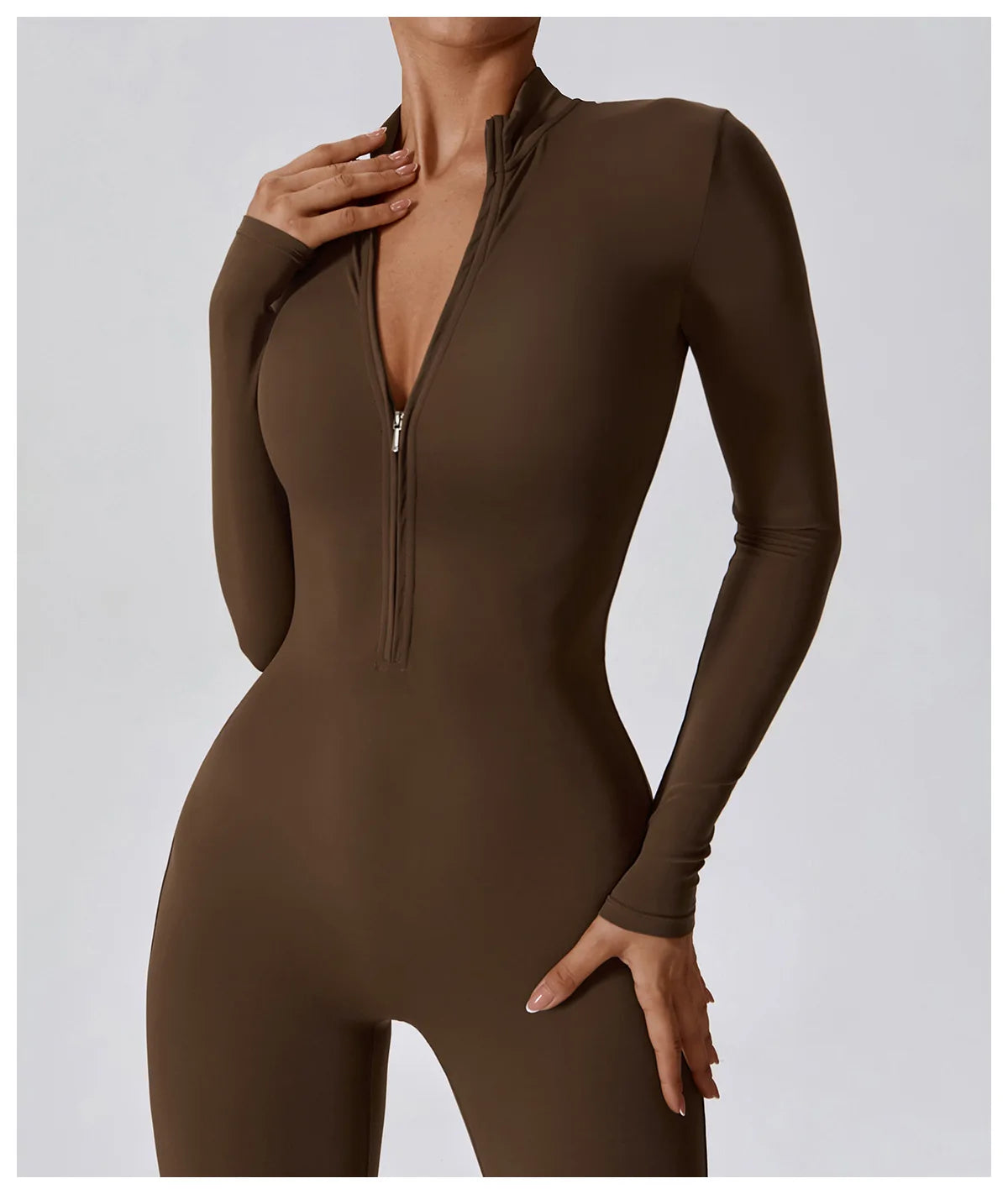 Women's Workout Zipper Jumpsuit - StarLuxeTrend