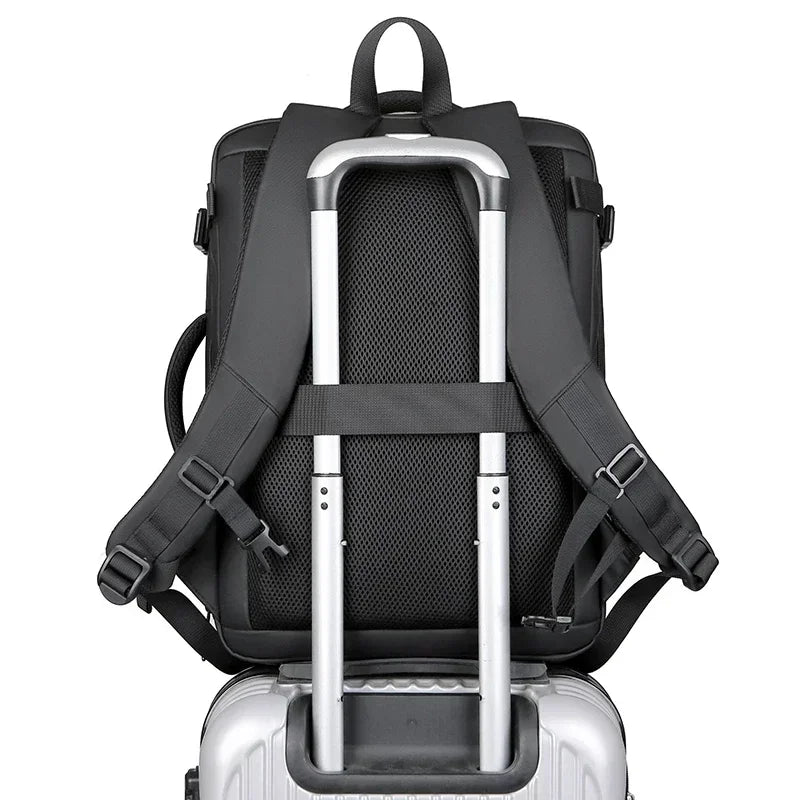 17.3''Hard Shell Backpack Men's Business Laptop Backpack Thickened 50L Large Capacity Travel Bag Fashion Trend Computer Backpack StarLuxeTrend