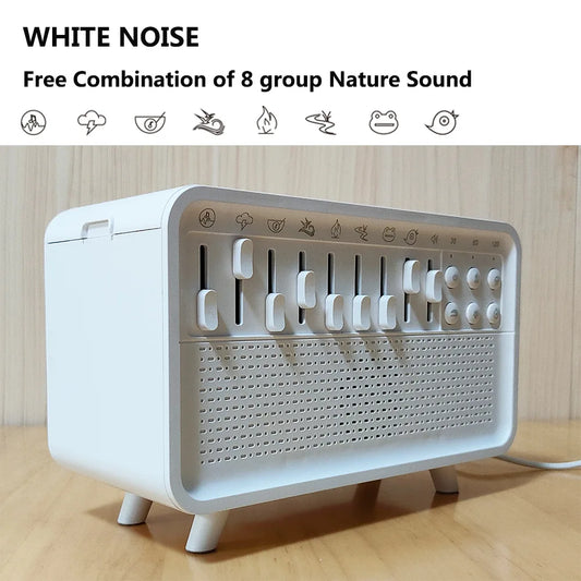 VLU White Noise Sound Machine Diffuser-Essential Oil Diffusers For Home 4-in-1