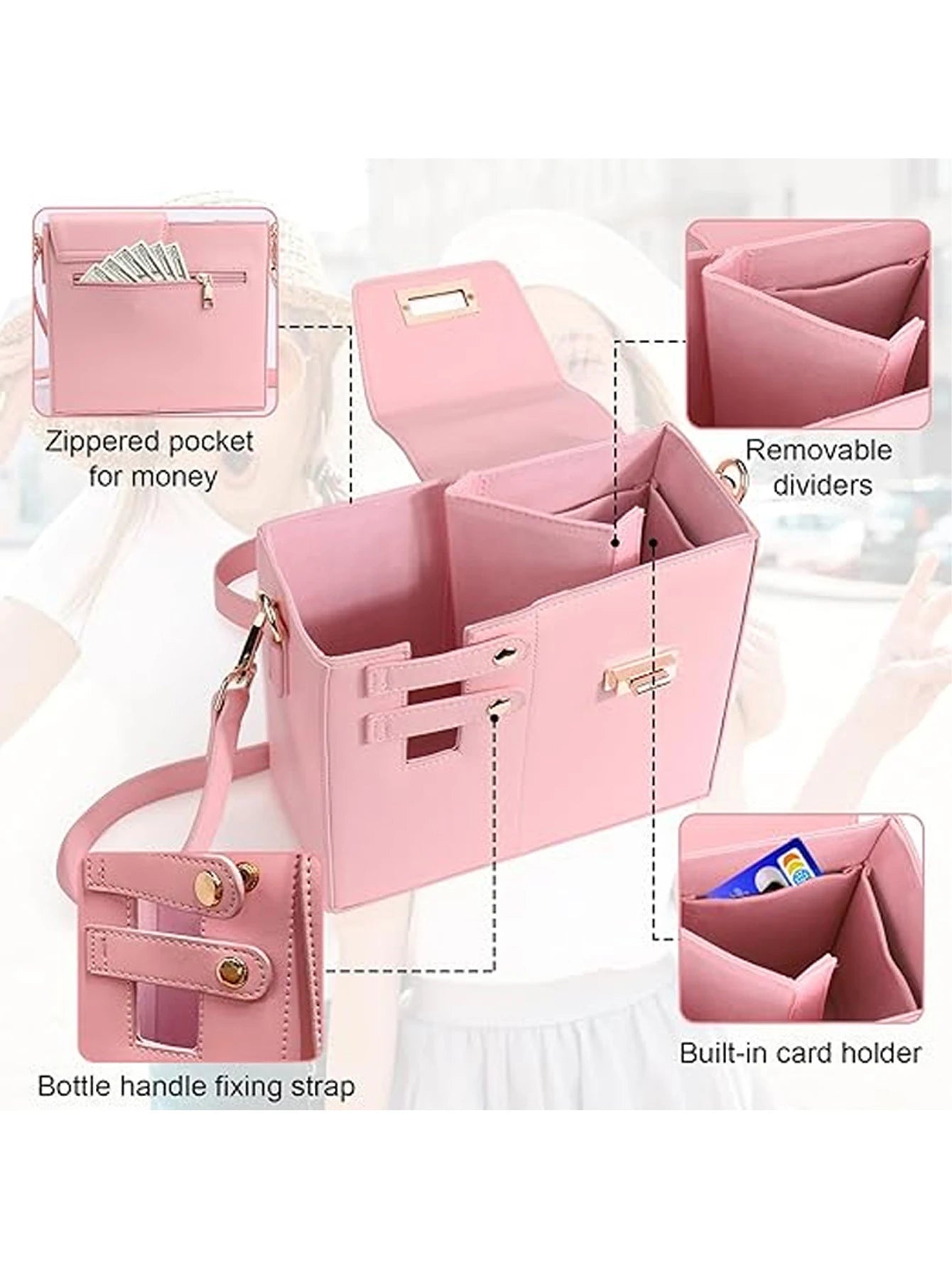 Premium Outdoor Crossbody Water Bottle Bag – Portable, Multifunctional, and Stylish - StarLuxeTrend