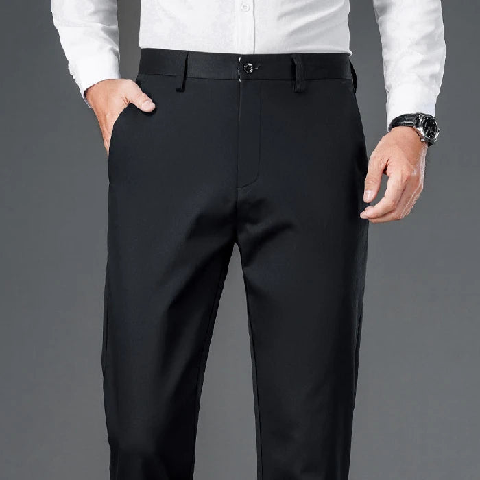 Men’s Lightweight Business Casual Pants – Quick-Drying,Straight-Leg Office Pants - StarLuxeTrend