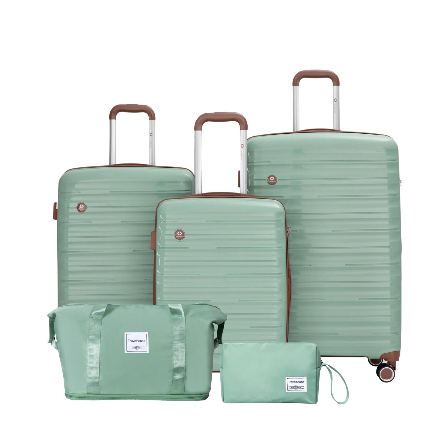 Luggage Sets- 5-Piece Durable Hardside Suitcases for Unisex- Travel Spinner Wheels & TSA Lock StarLuxeTrend