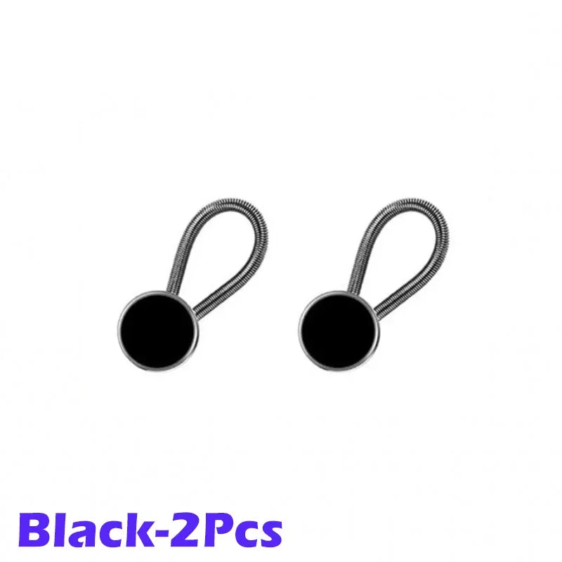 10MM Metal Elastic Collar & Waistband Extenders – Adjustable Button Expanders - StarLuxeTrend