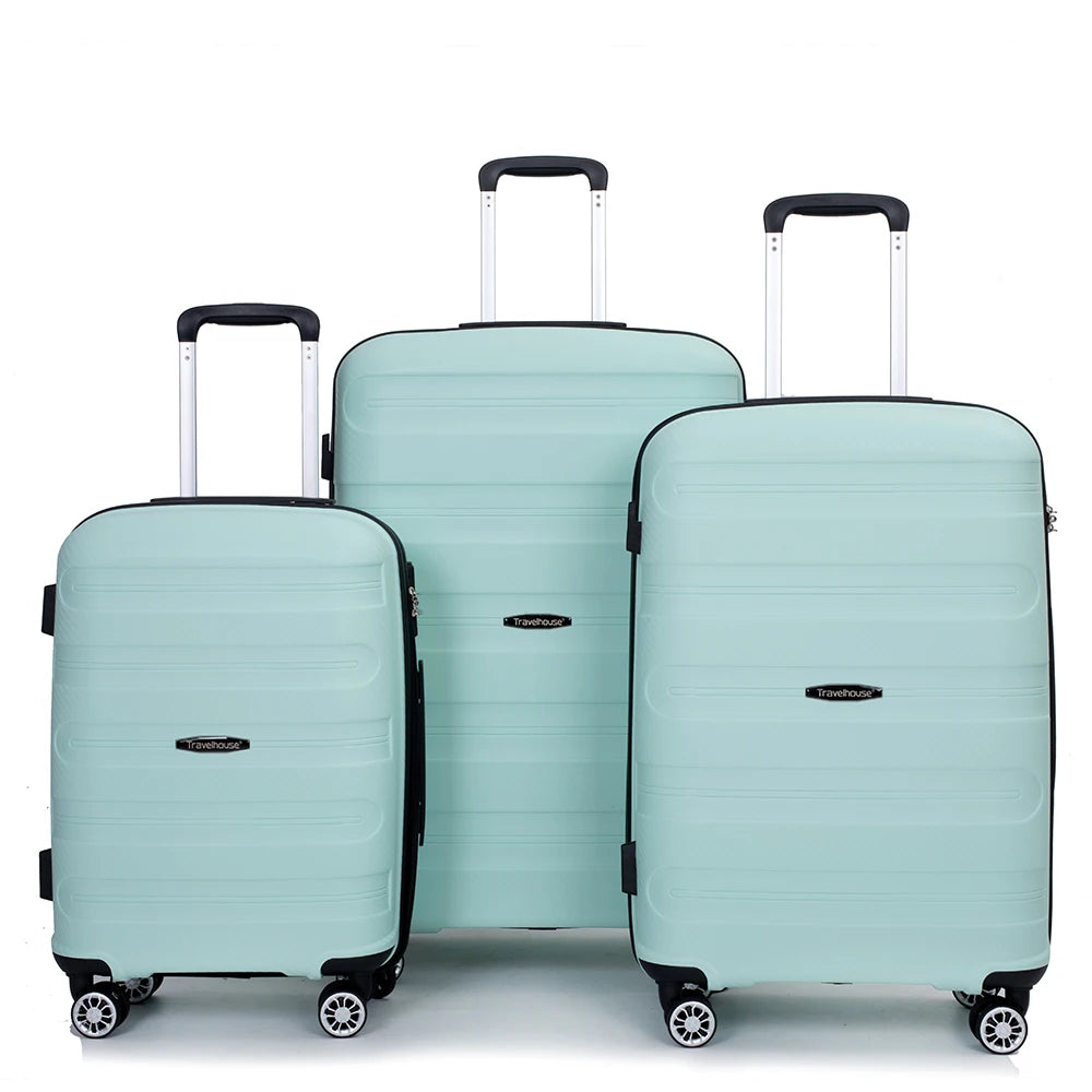 3-Piece Travelhouse Luggage Set – TSA Approved Spinner Suitcases with 360° Wheels StarLuxeTrend