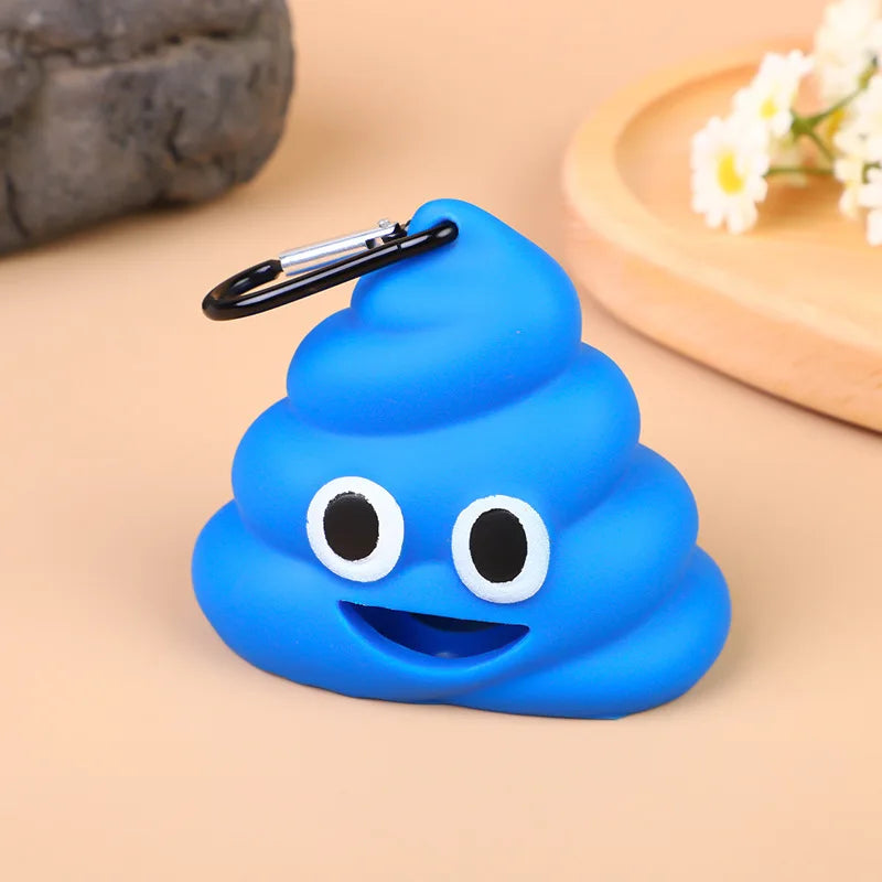PC Creative Pet Supplies Dog Potty Pickup Cartoon Poop-shaped Portable Garbage Shell Compact for Cats and Dogs - StarLuxeTrend