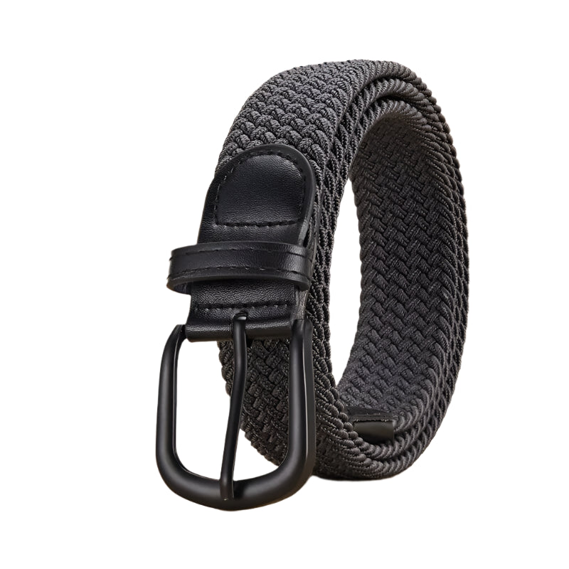 Elastic Braided Stretch Belt for Men & Women – No-Punch Woven Casual Belt for Outdoor, Sports, Climbing & Workwear