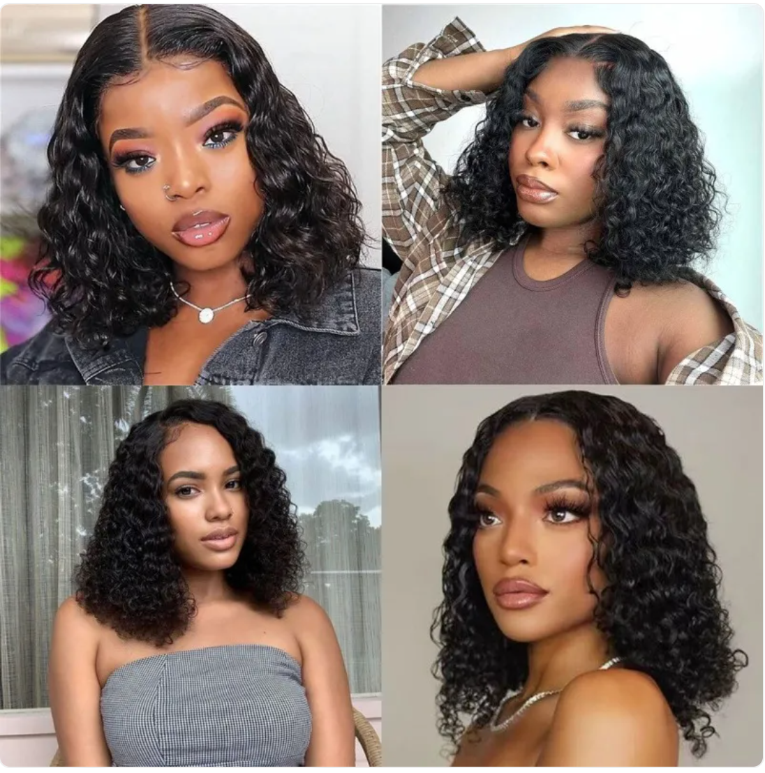 4x4 Water Wave 180% Density Wig-Human Hair-Pre-Plucked Lace Closure - StarLuxeTrend