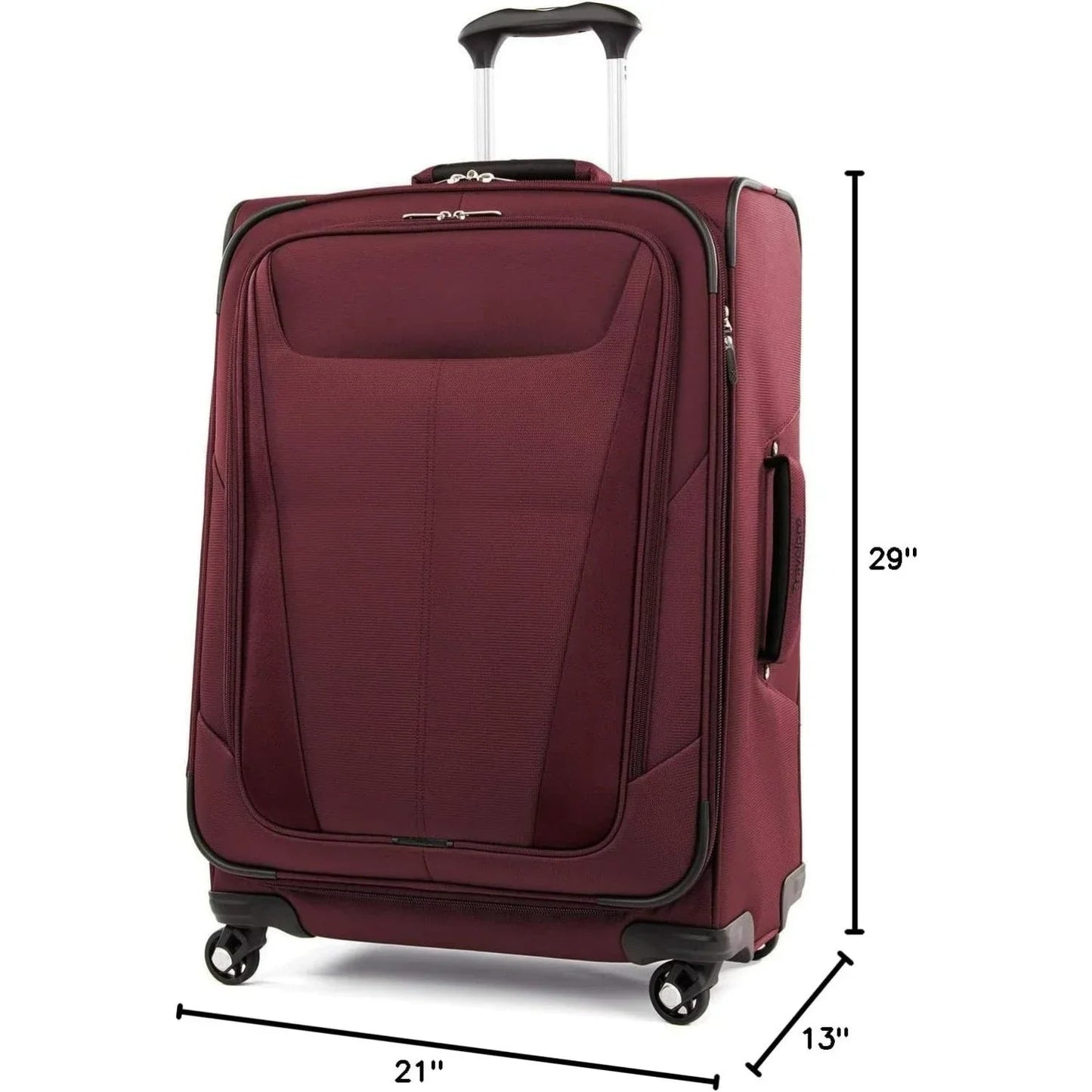 Travel in Style with Our Lightweight 3-Piece Burgundy Spinner Luggage Set StarLuxeTrend