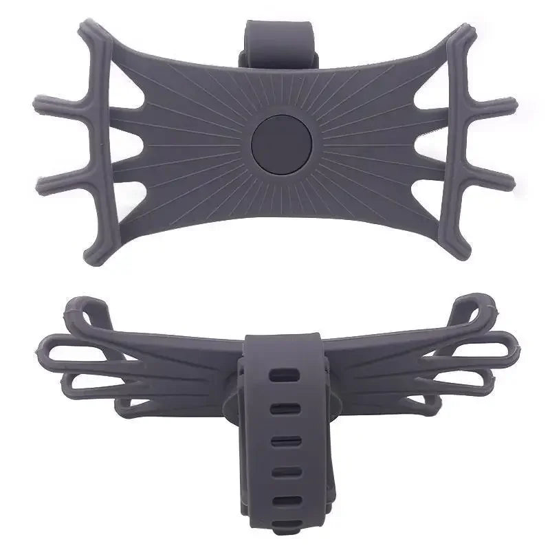 Universal 360° Rotatable Silicone Bike Phone Holder – Anti-Slip Bicycle & Motorcycle Mount for All Smartphones