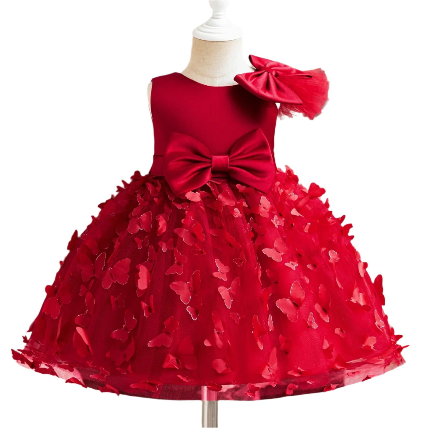 Elegant Baby Girl Tulle Lace Dress – 1st Birthday, Baptism, Wedding & Party Gown