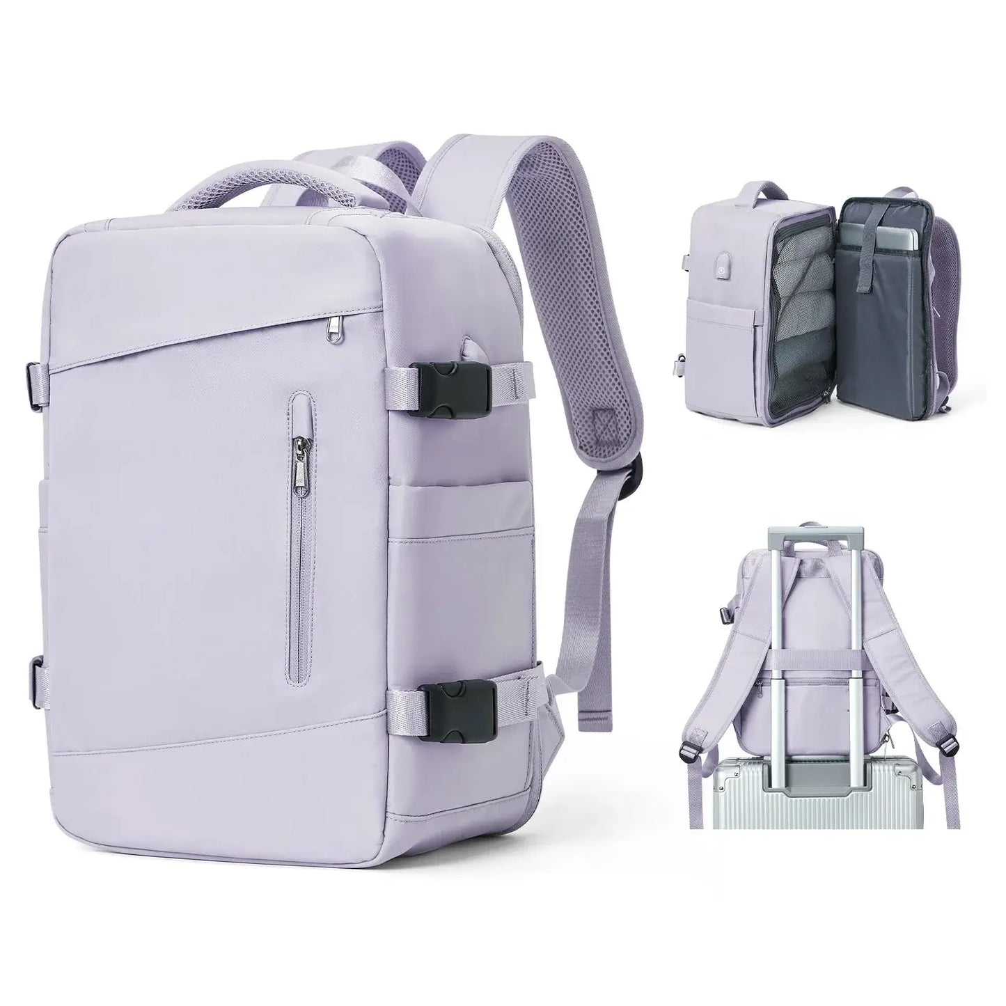 Unisex Travel Backpack Cabin Bag – 40x20x25 Ryanair & Wizzair Carry-On Approved, Waterproof Nylon Laptop Backpack for Men & Women StarLuxeTrend