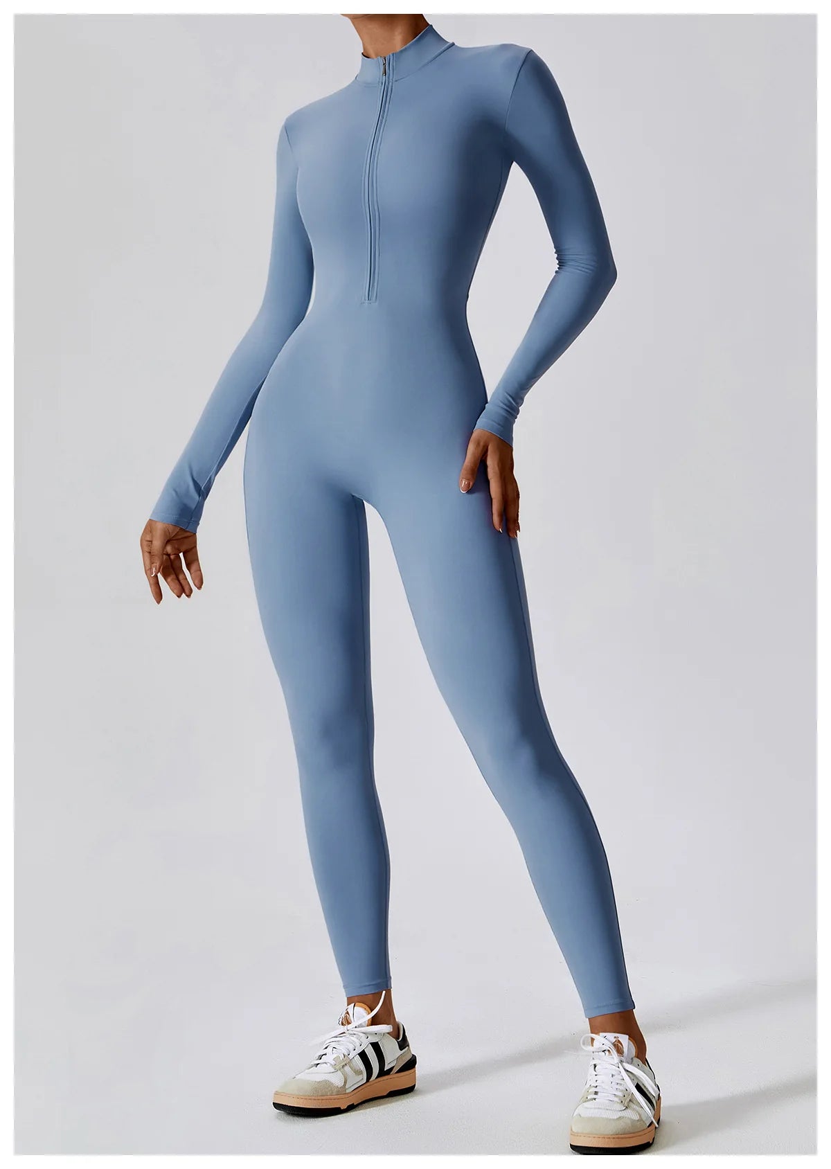 Women's Workout Zipper Jumpsuit - StarLuxeTrend
