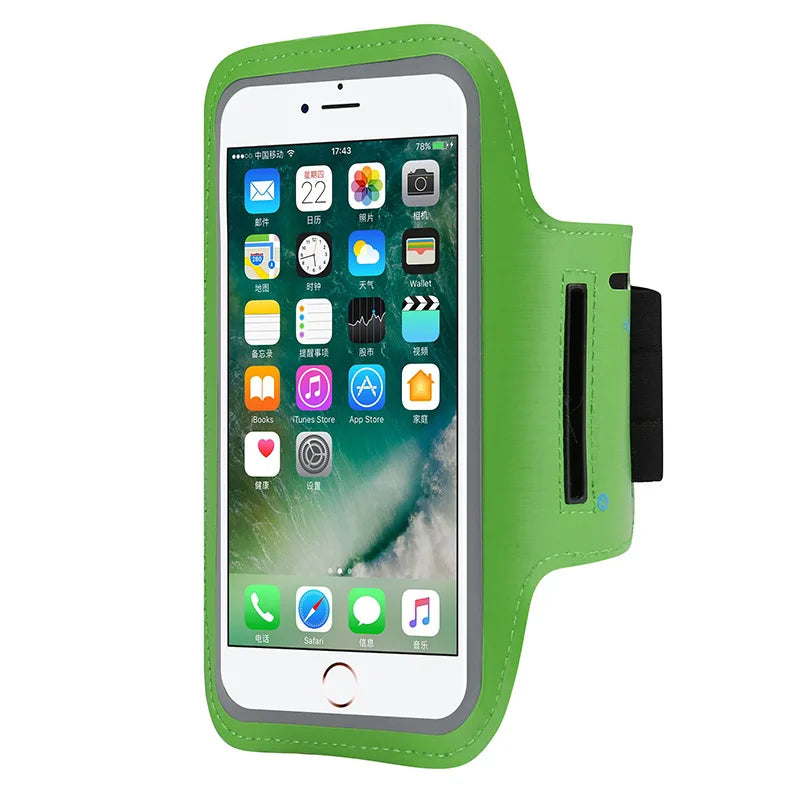 Universal Sports Armband Phone Holder for iPhone 15 14 13 Pro Max, Samsung, Huawei – Gym Running Arm Band Case with Secure Strap & Touchscreen Access